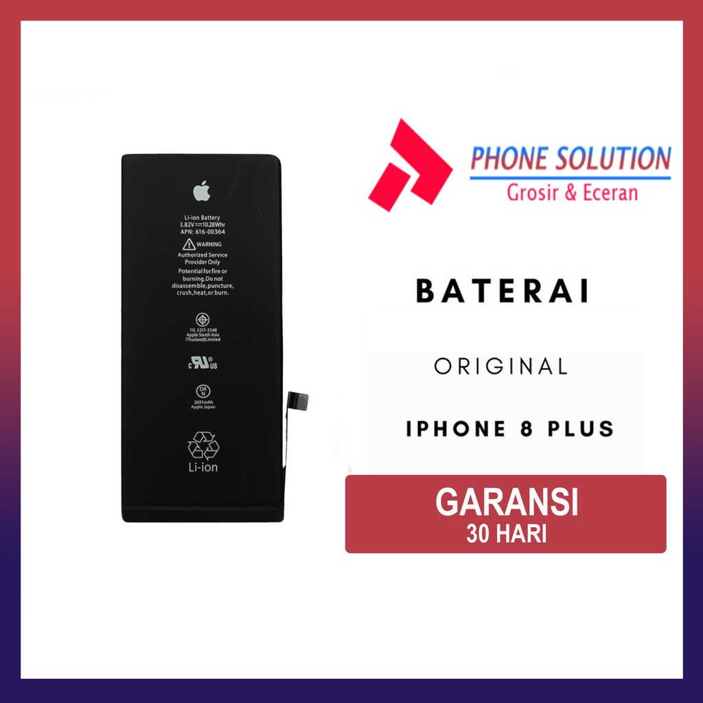 Baterai Ip 8 Plus // Supplier LCD Iph - Garansi 1 Bulan