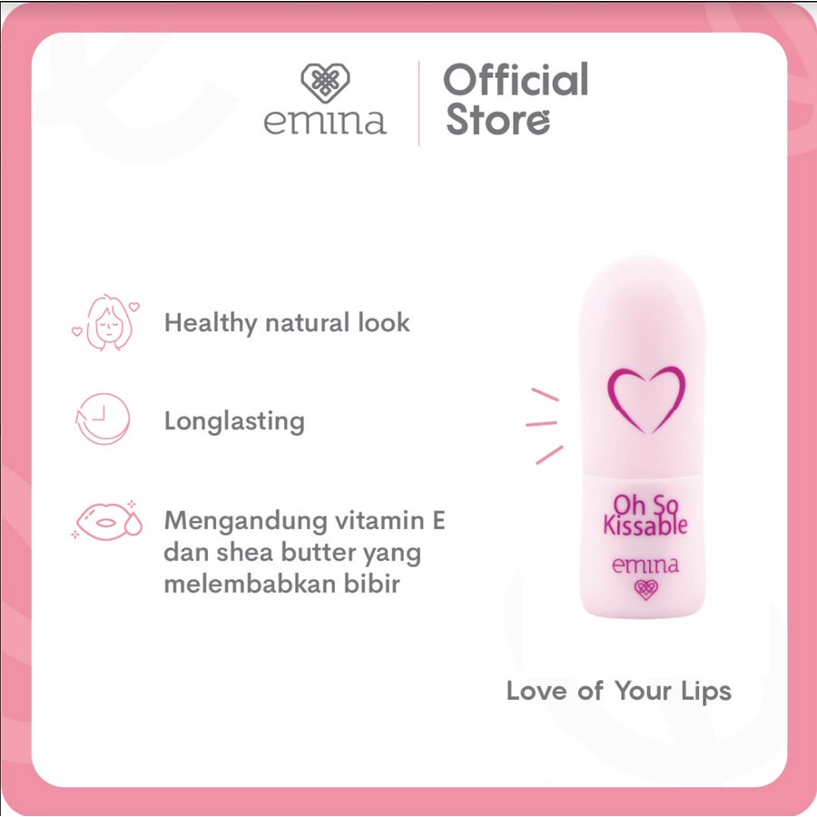 Emina Oh So Kissable Tinted Balm Stick Lip Balm -  3.4gr