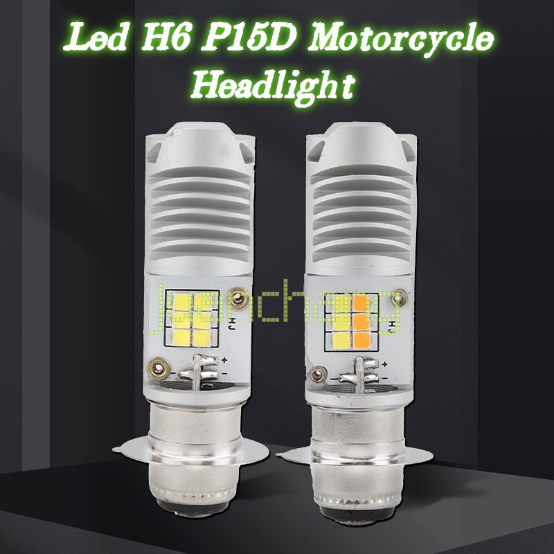 P15d King Kong H6M Lampu Depan 16-LED CSP Chips P15D-25-1 Untuk Motor / Skuter H6 T19