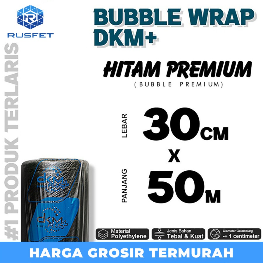 

Bubble Wrap 30cm x 50meter HITAM PREMIUM Bubblewrap TERMURAH / ROLL