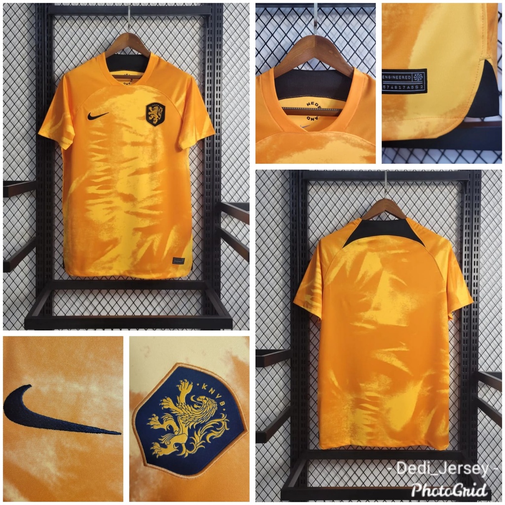 JERSEY PIALA DUNIA JERSEY WORLD CUP BELANDA HOME GRADE ORI IMPORT PREMIUM TOP QUALITY 2022 2023 NEW 