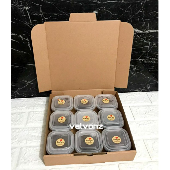 kardus kotak box hamper souvenir dessert  cup pudding thinwall 150ml - VV25255