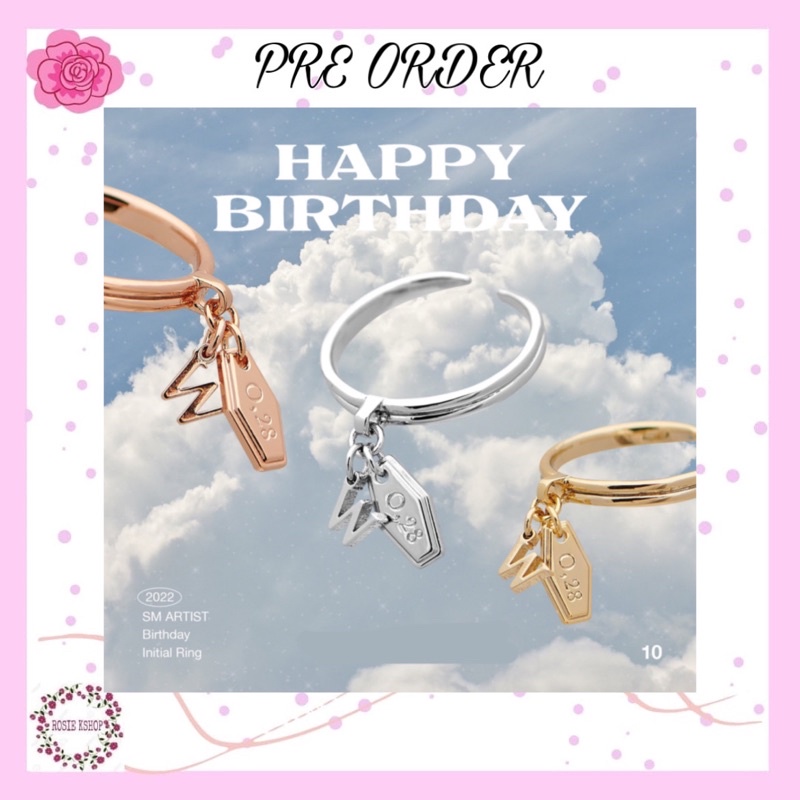 (HANYA DP) ARTIST BIRTHDAY INITIAL RING SM(BACA CAPTION)