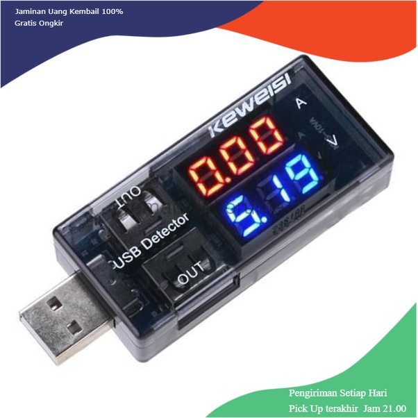 TD- PR2 KEWEISI USB Charger Power Current Voltage Tester Detector - KWS-10VA