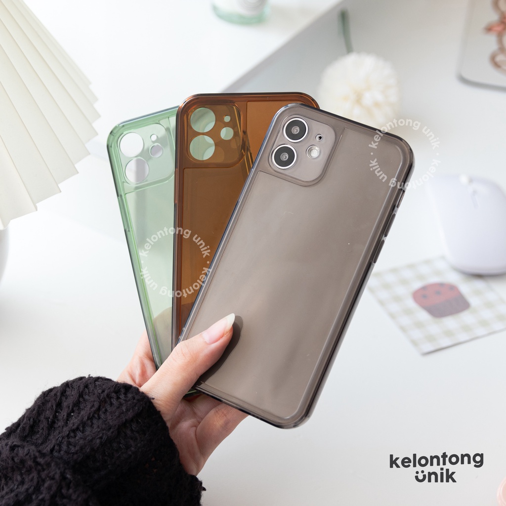 (Seri 3) For iPhone - Glossy Campro Soft Case with Lens Cover