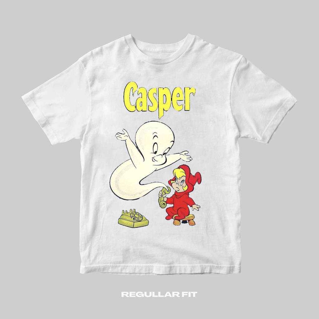 Kaos Casper Kartun Vintage Tee T-shirt