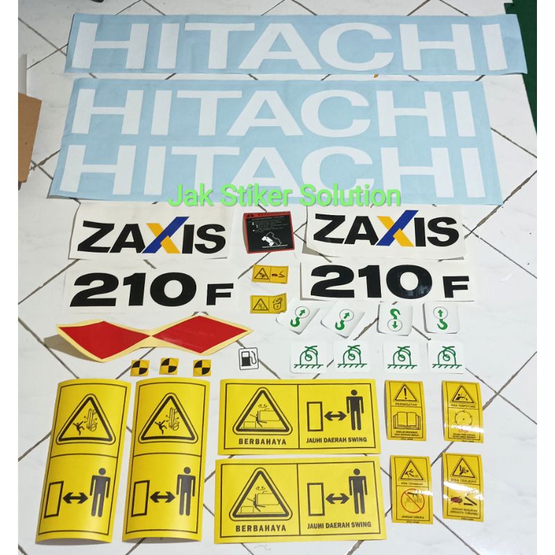 Stiker Excavator Hitachi 210F 5G