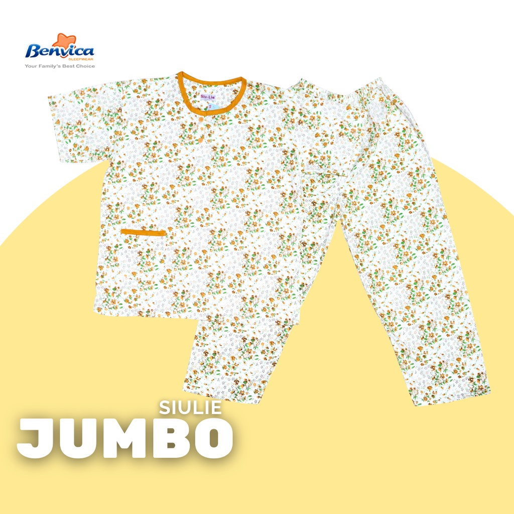 BAJU TIDUR CELANA PANJANG JUMBO KAOS LENGAN PANJANG SIULIE - C