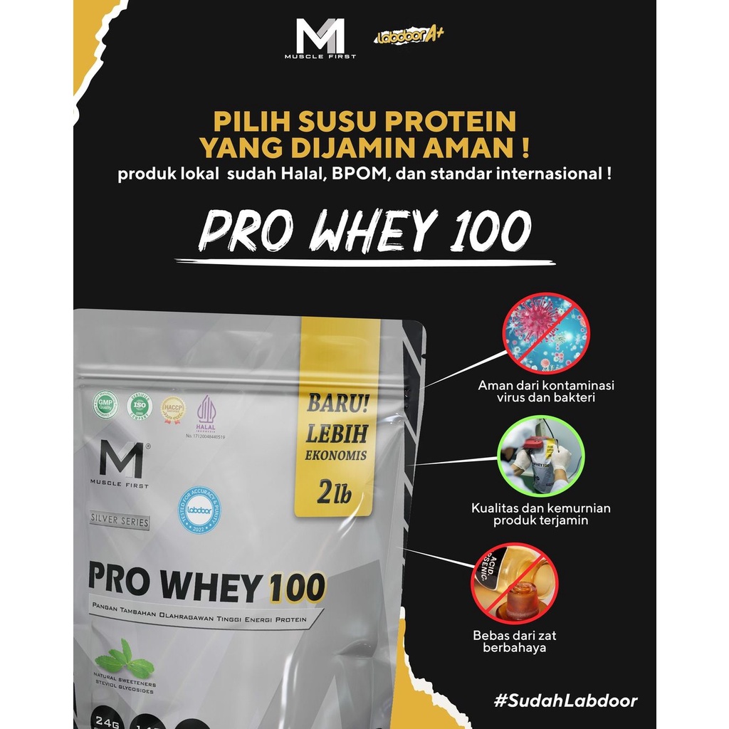 Muscle First Pro Whey 100 2lbs Whey Protein 900 gr 23 Serving