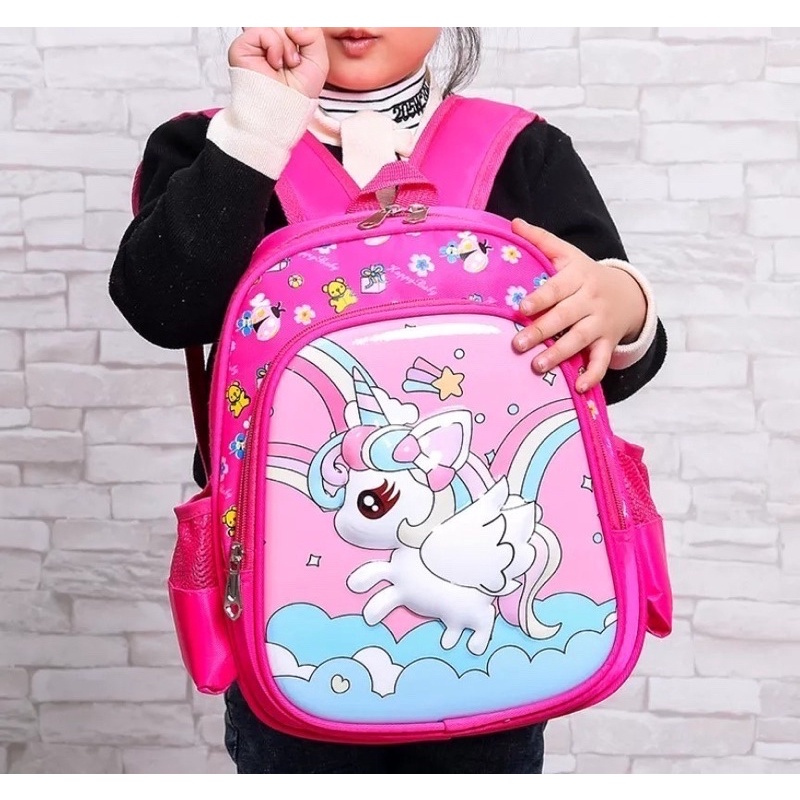 Tas Ransel anak Unicorn backpack unicorn tas sekolah anak perempuan tas sekolah anak TK SD Paud tas unicorn kuda pony