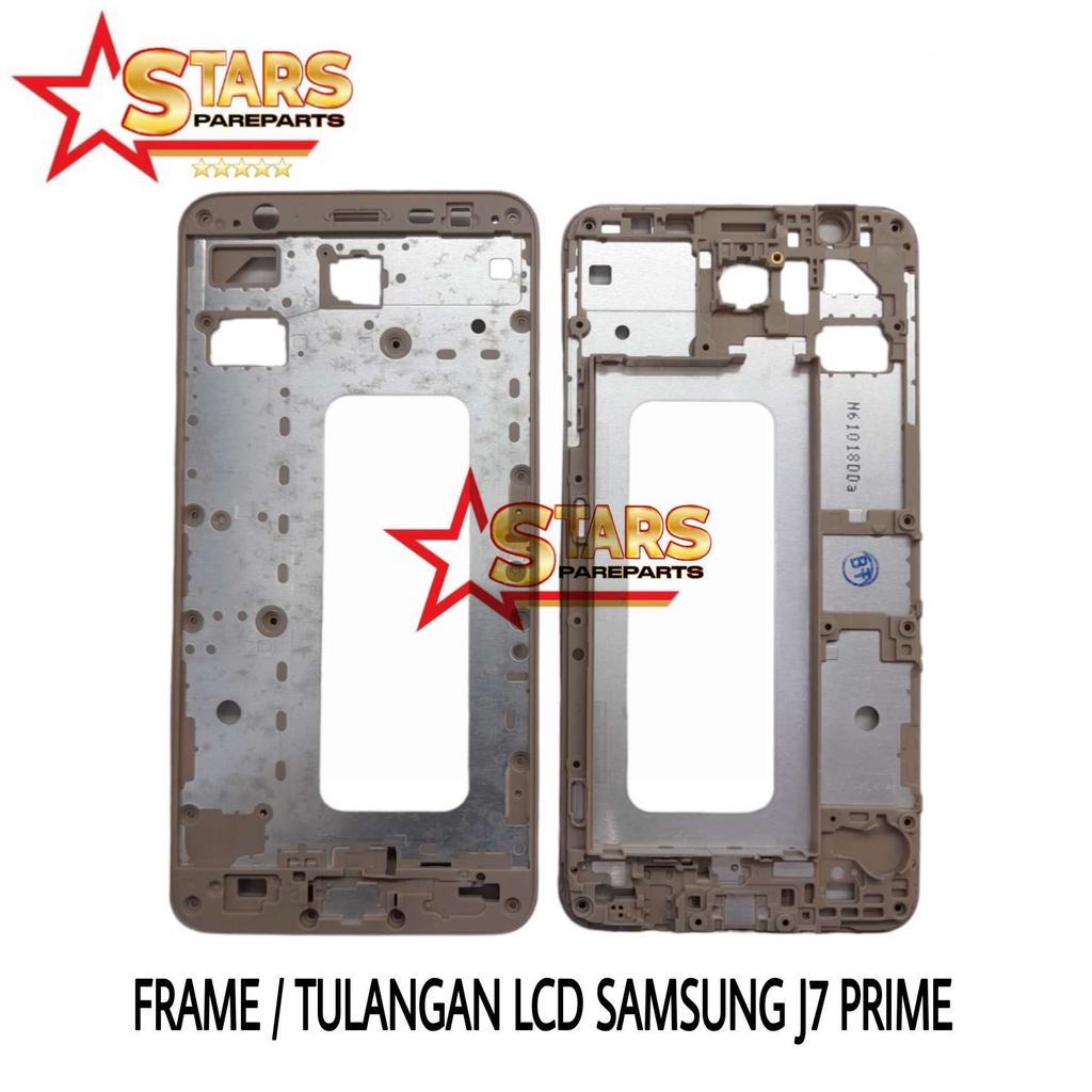 FRAME LCD / TULANGAN LCD / TATAKAN TENGAH LCD / BEZZEL MIDDEL SAMSUNG GALAXY J7 PRIME / G610 ORI COP