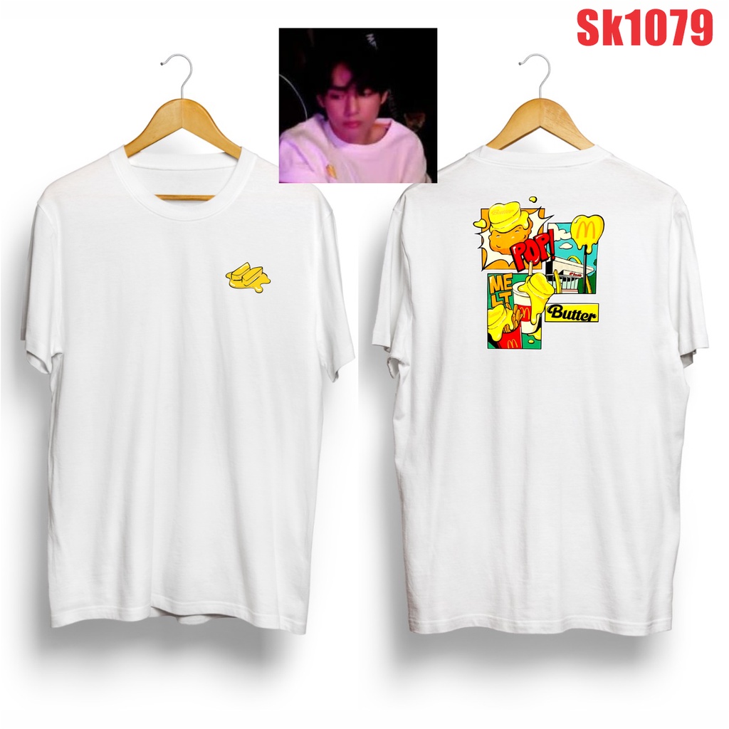 MURAH!!! KAOS TAEHYUNG LIVE POP! KOMPLIT BUTTER SK1079 JK FG SG JH UNISEX COMBED 30S