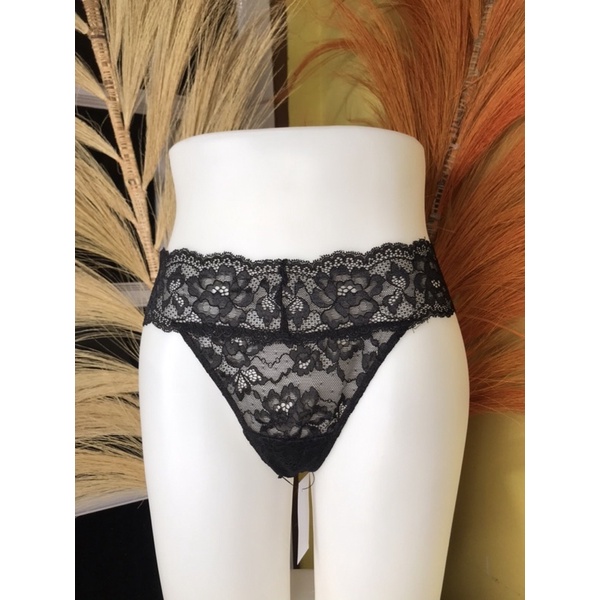 preloved gstring marks and spencer hitam brukat