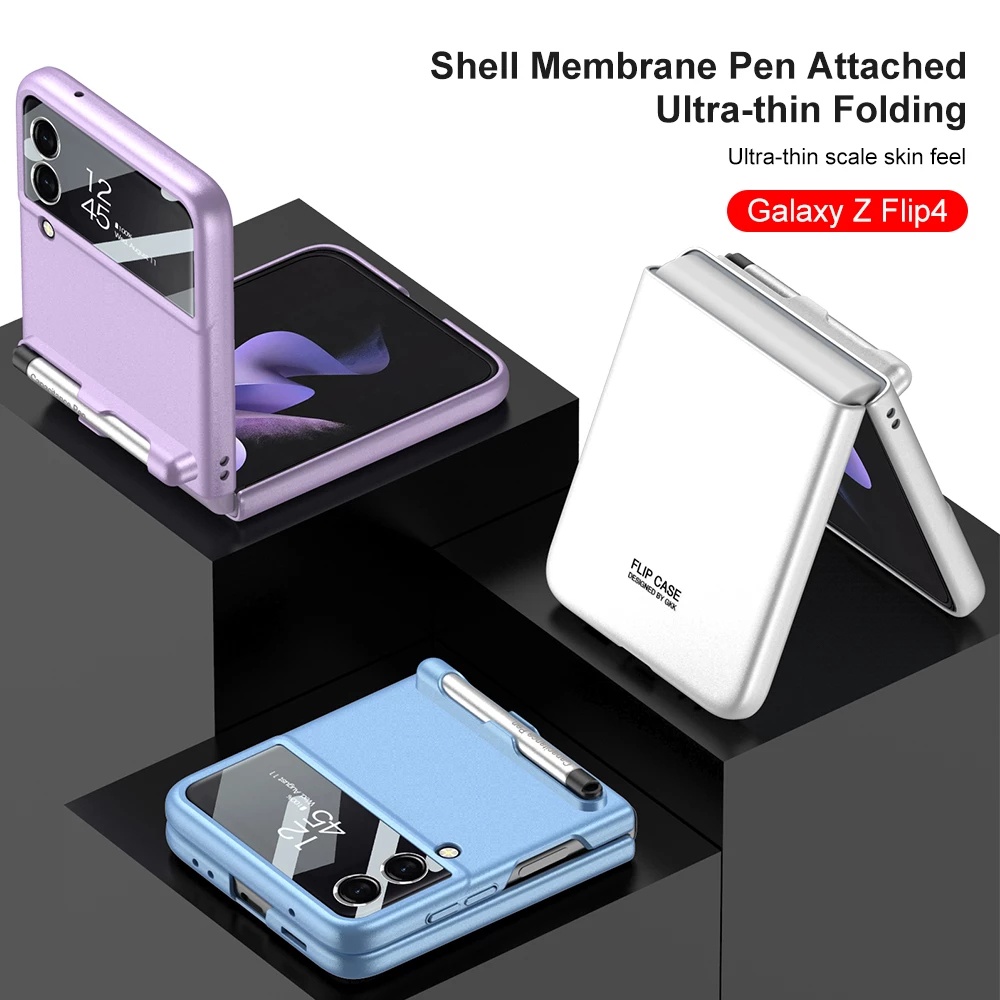 Pelindung Layar Tempered Glass Anti Sidik Jari / Gores Untuk Samsung Galaxy Z Flip 4