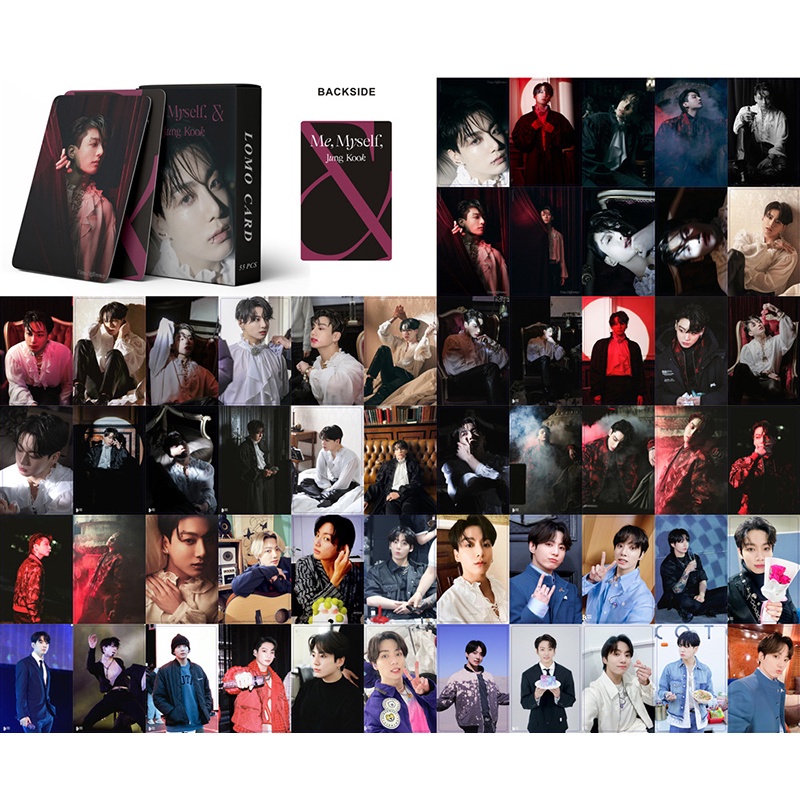 55pcs / Kotak Kartu Foto LOMO BTS JUNGKOOK 2022