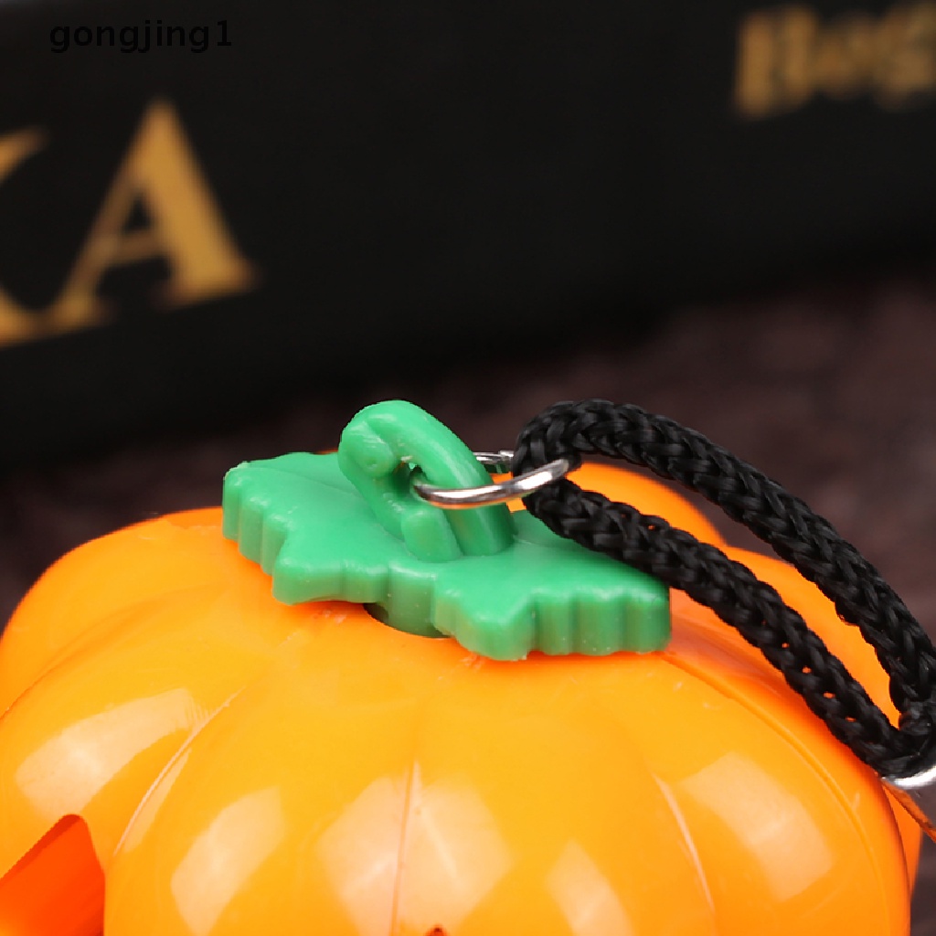 Ggg Gantungan Kunci Jack-o-lantern Bentuk Labu Halloween Dengan Lampu LED