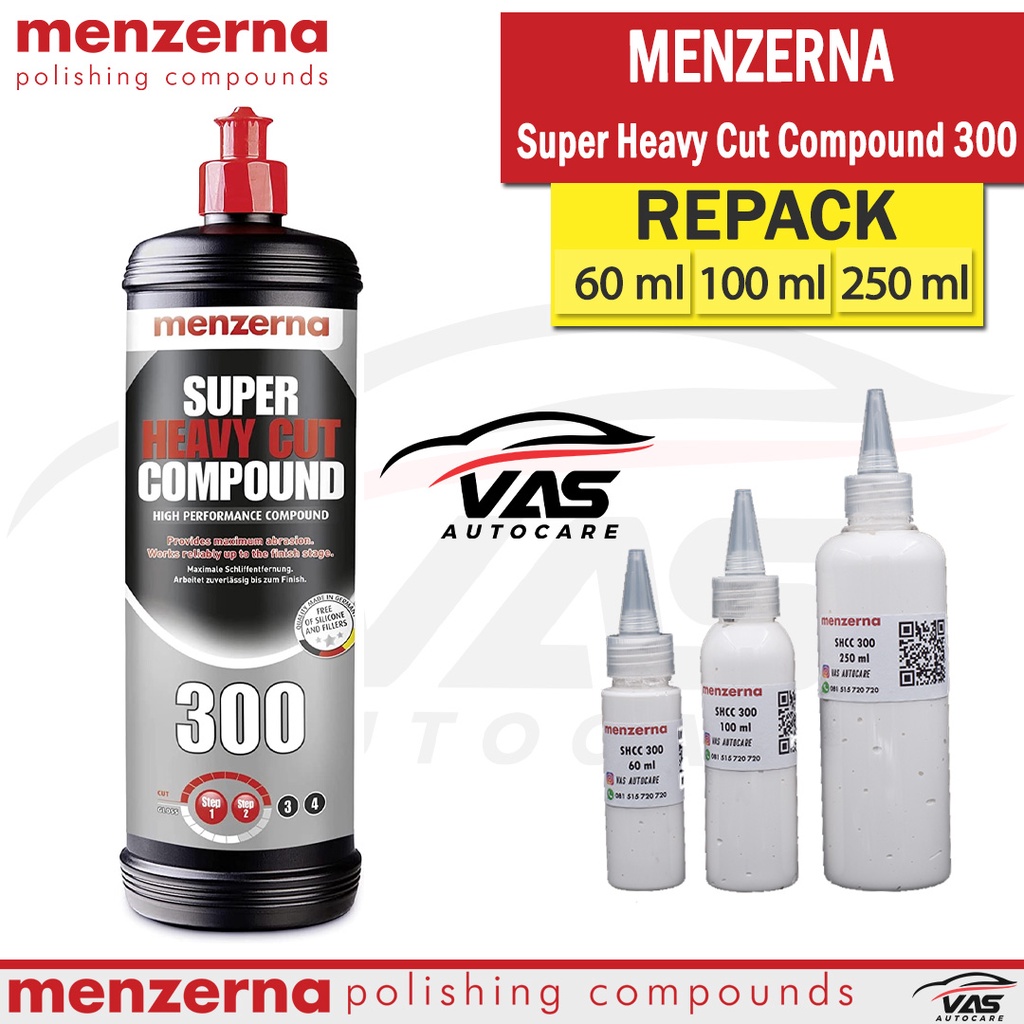 Menzerna Super Heavy Cut Compound SHCC 300 Repack SHCC300 Kompon Mobil