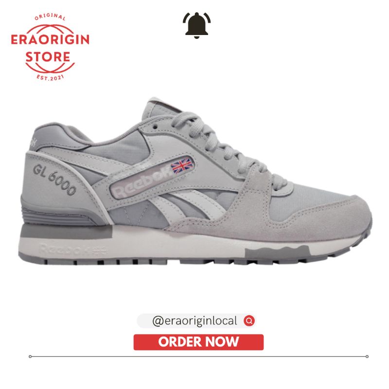 Sepatu Pria Reebok Gl 6000 Grey White Original