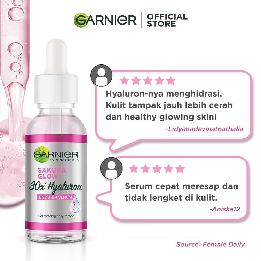 Garnier Sakura Glow Hyaluron 30x Booster Serum Skin Care - 30 ml