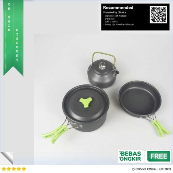 

Promo Yofeil Panci Masak Cooking Set Camping Outdoor 3 PCS - DS-308 - Gray Etc Limited