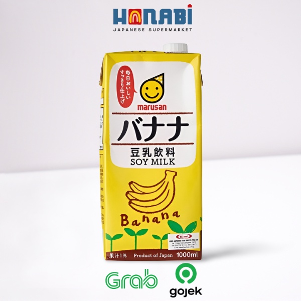 

Marusan Tonyu Soy Milk Banana 1L - Susu Kedelai Pisang Made In Japan