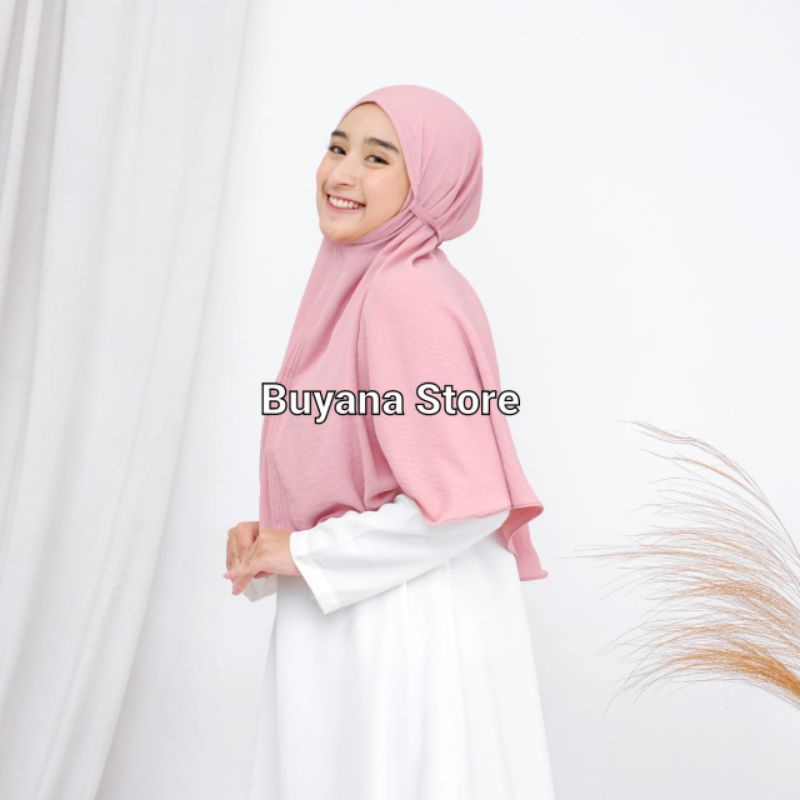 Bergo Maryam Tali Crinkle Airflow Jumbo L