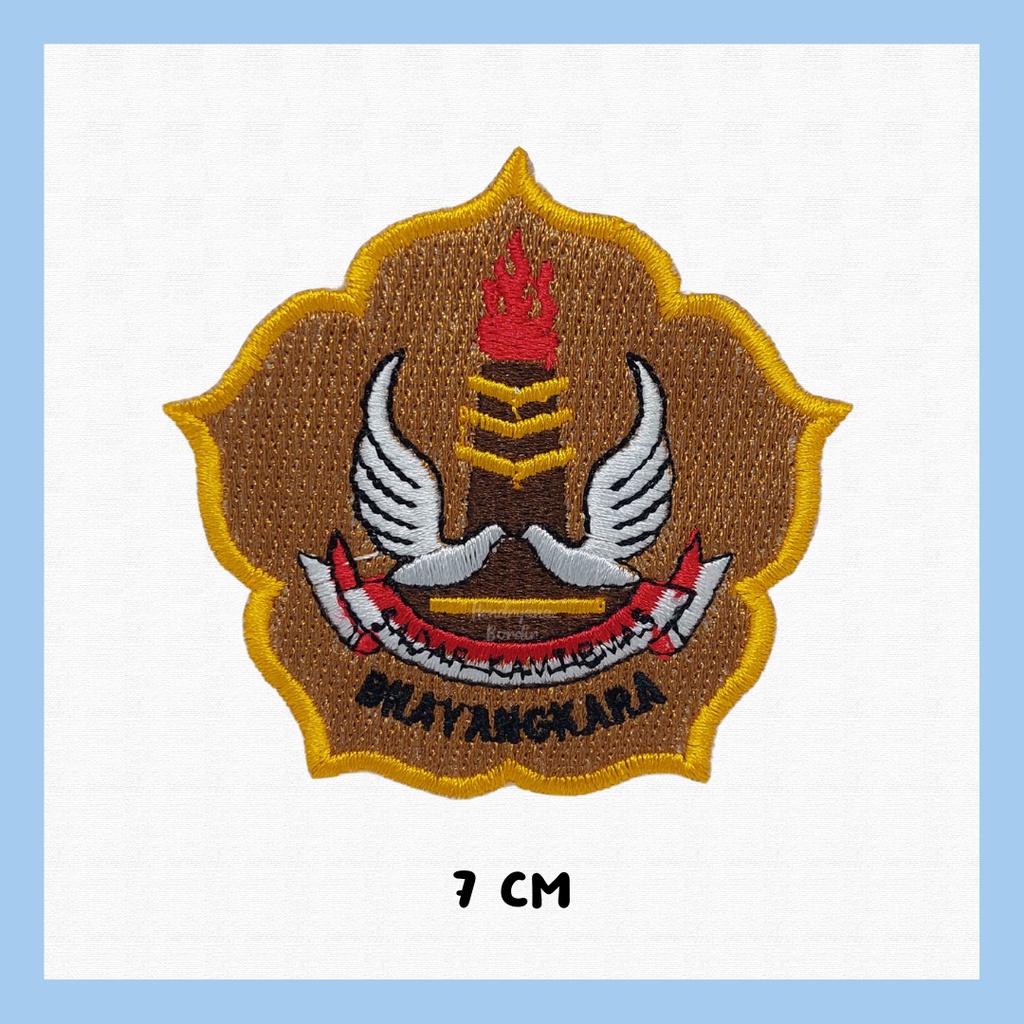 Bordir Logo Bhayangkara — Patch Badge Bet Emblem