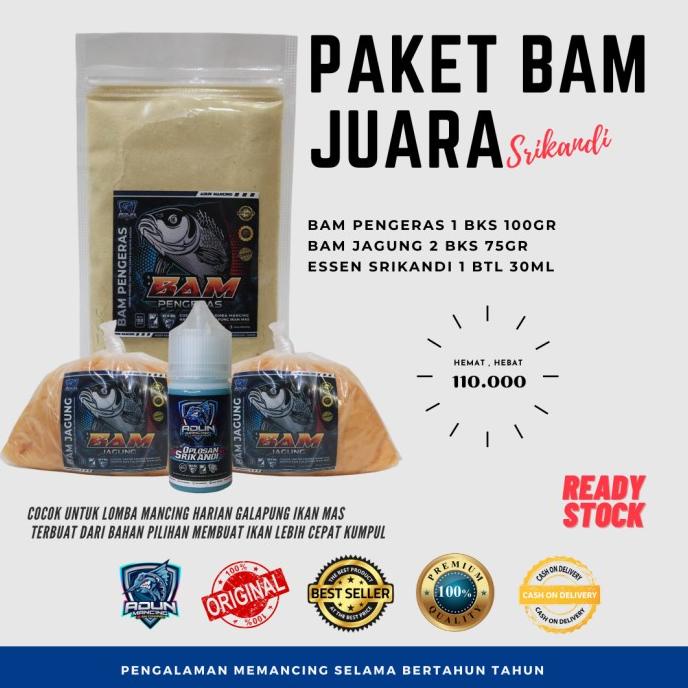 

Paket Juara Srikandi / Bam Jagung Specialis Ikan Rame & Induk