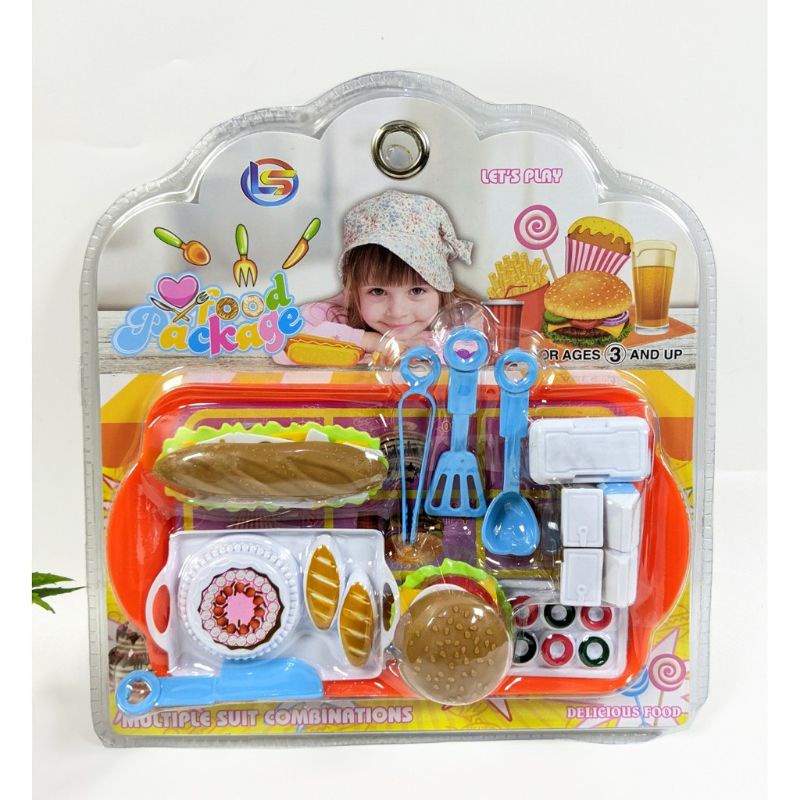 Mainan Set Fast Food Pizza / Mainan Pizza Piring / Mainan Pizza Food LF 45 / LF 46