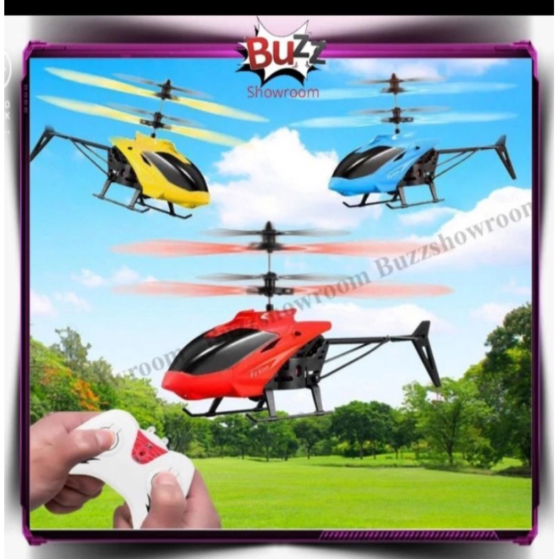 mainan helikopter terbang remote sensor USB charger topseller11