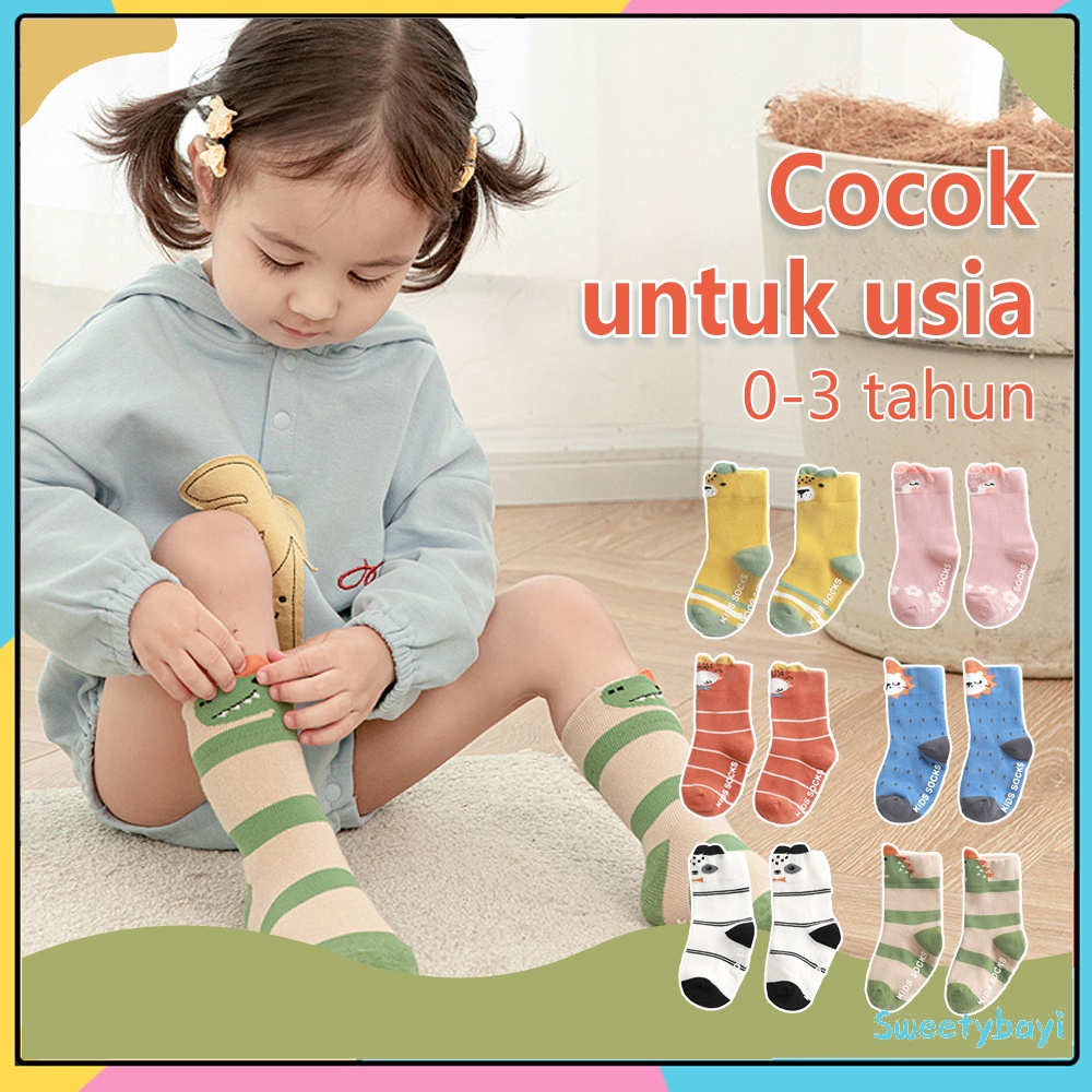 SweetyBayi Kaos kaki bayi anak ellifore motif animal Kaus kaki bayi anak Lucu