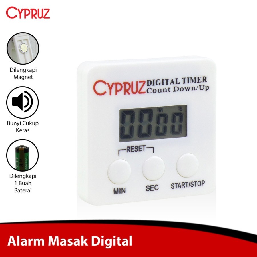 Timer Digital Waktu Masak Cypruz Count Down Up JM-0042