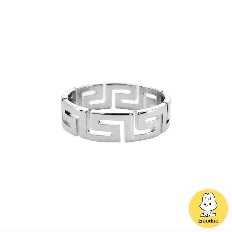 Cincin Pola Zuma Cincin Pola Silver Aesthetic Ring Cincin Aesthetic Cincin Estetik Cincin Titanium Cincin Pria Cincin Wanita -Doo