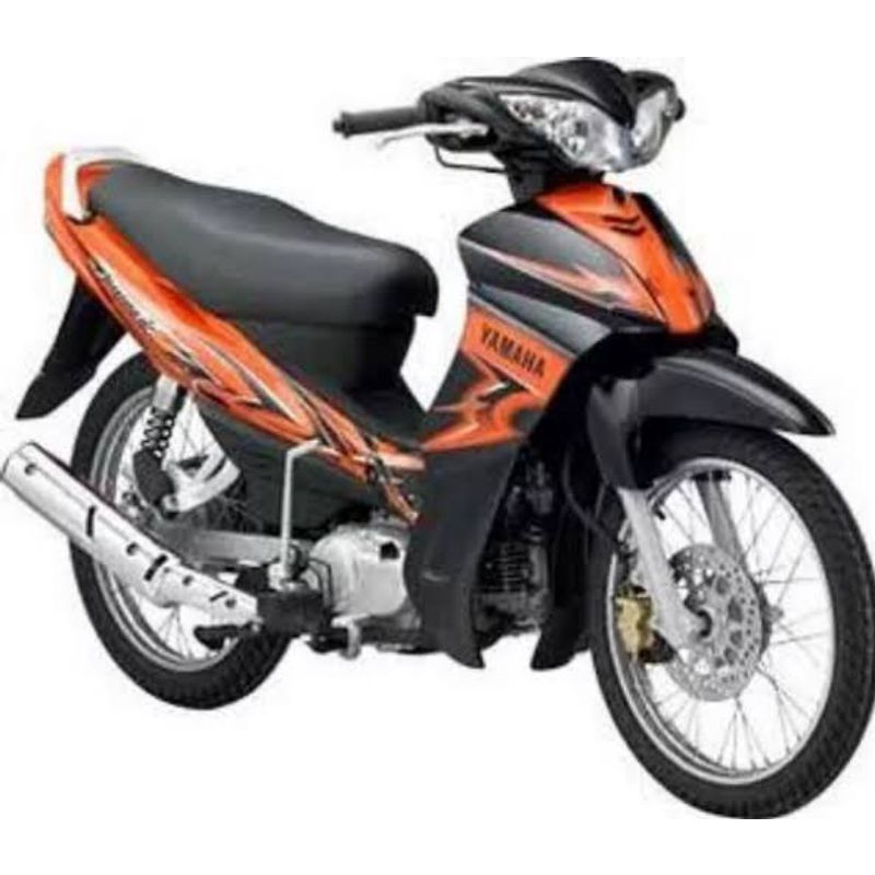 cover bodi body halus fullset jupiter z burhan orange hitam tahun 2006 original yamaha