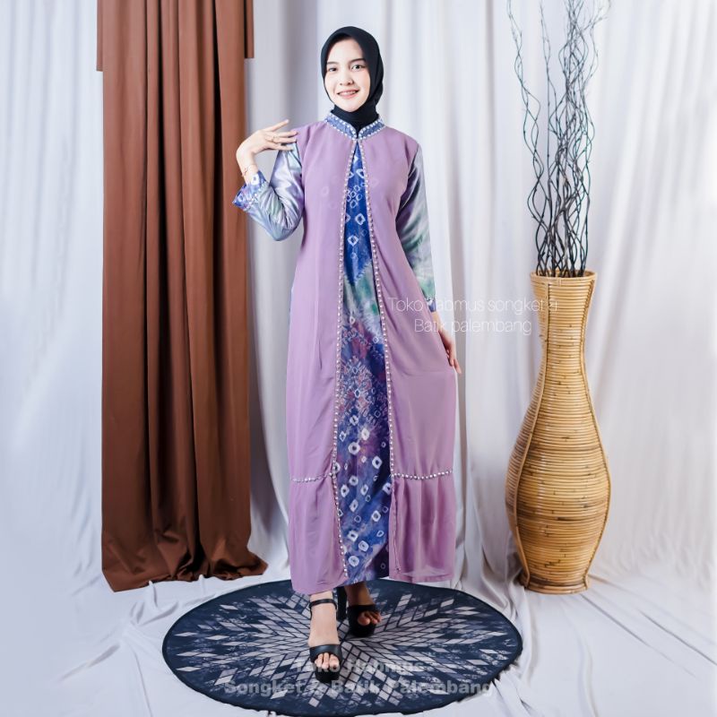 GAMIS JUMPUTAN PALEMBANG ASLI SUTRA SILK MIX SIFON