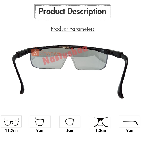 NEW!! Kacamata Anti Virus Perindungan Mata Kaca mata Safety Glasses Laboratorium Kacamata Las Unisex Memblokir Anti-debu High Quaity [COD]