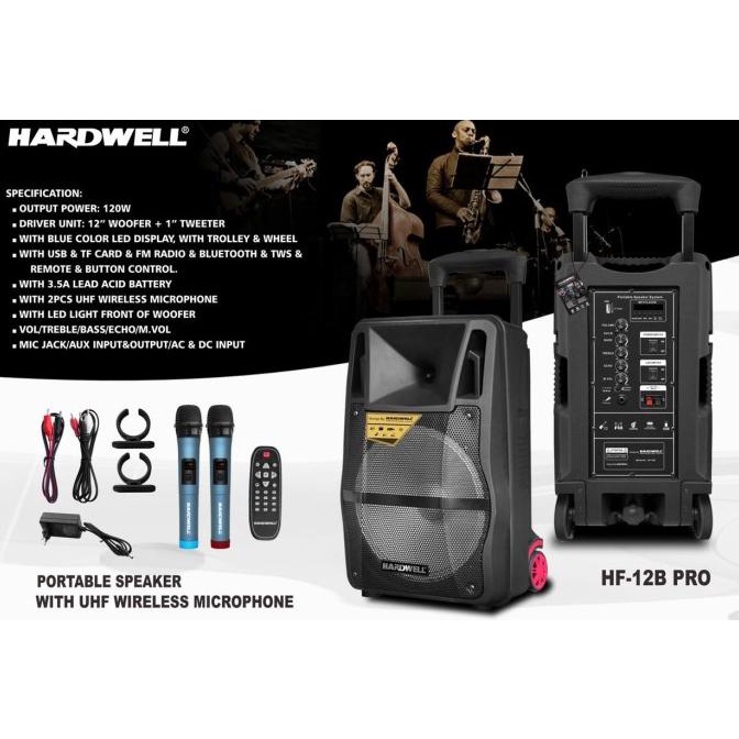 HARDWELL HF12B / HF 12B / HF-12B PRO SPEAKER PORTABLE BRG56456ER