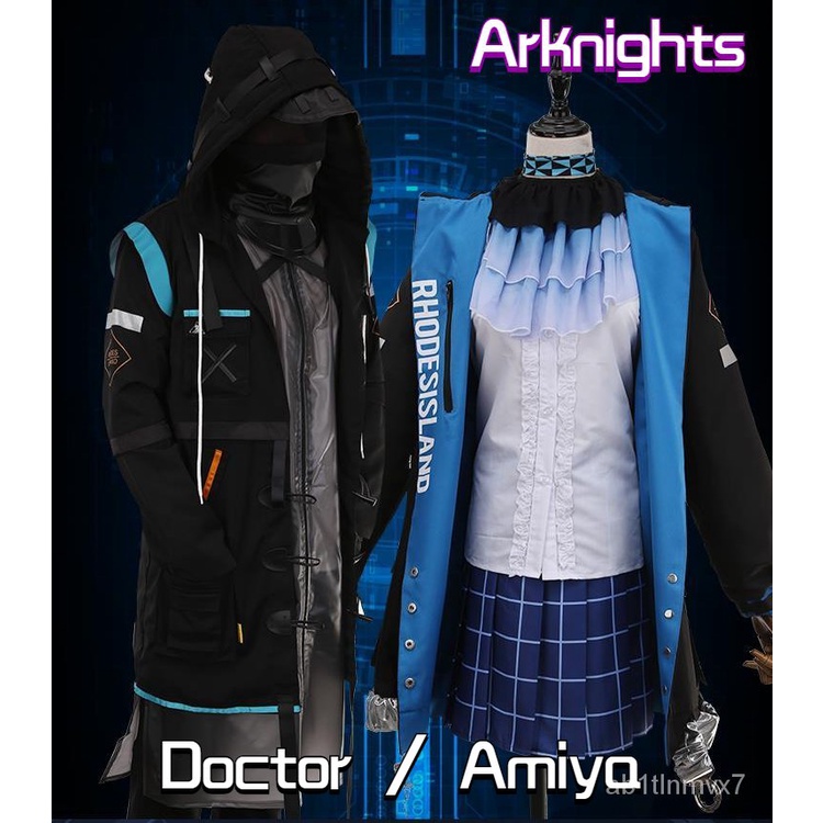 【MPID】Arknights Doctor Cosplay Costume RHODES ISLAND Amiya Costume Dress Suit Uniform Jacket Hallowe