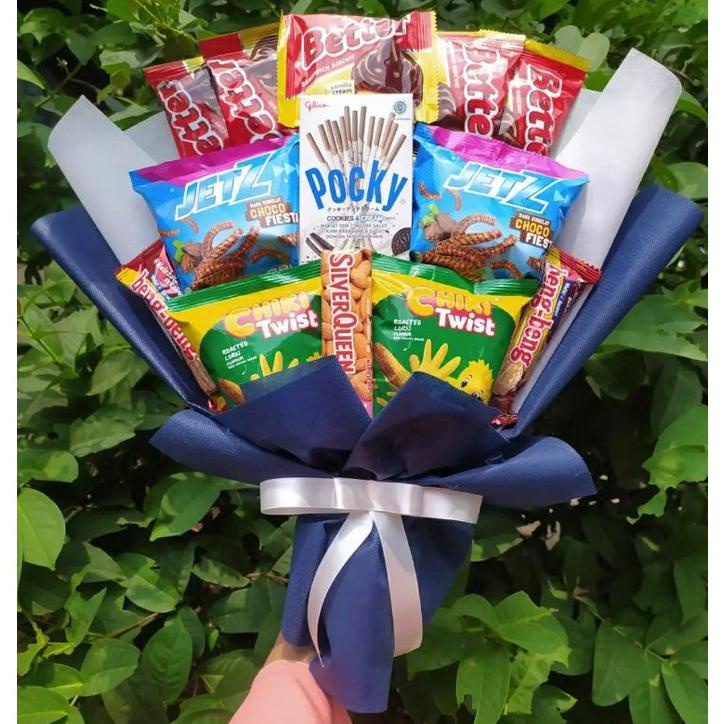 

(S) Buket PREMIUM Pocky cookies and cream Silverqueen/paket/bingkisan Snack Ulang Tahun/Ultah/ Wisuda/Kado/Hadiah Pacar/sahabat/Sidang skripsi/seminar/santunan anak yatim