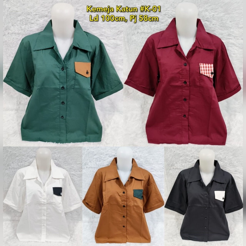 ATASAN WANITA KATUN IMPORT/BLOUSE KATUN BORDIR