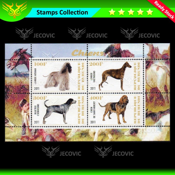 

Burundi Dogs Series 2011, Prangko Souvenir Sheets