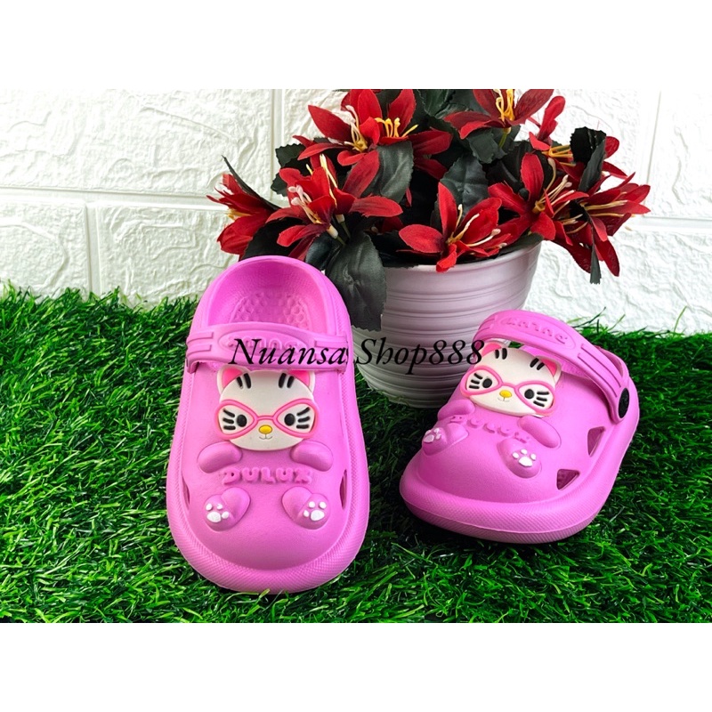 Sandal Baim Karet Anak Perempuan Karakter Kucing Merek Dulux Ukuran 20-25 DULUX 378E-CAT