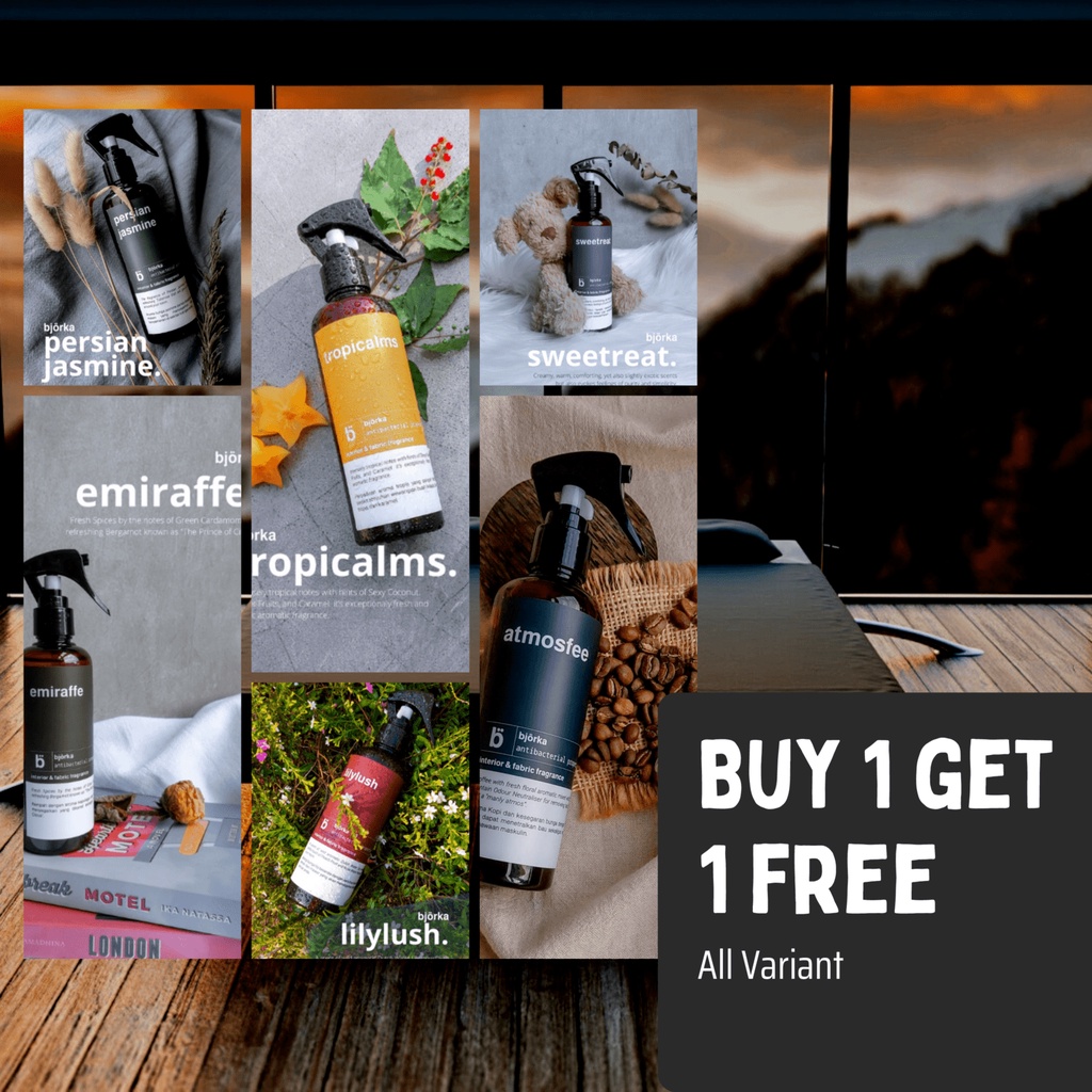 [All Variant] Buy 1 get 1 Interior Fabric Fragrance | Bed Linen Spray | Blanket Spray | Aromatherapy