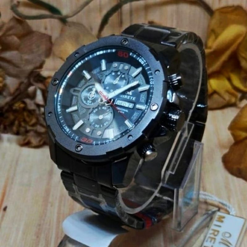 Jam Tangan Mirete Sport New!! Mewah Elegan Anti Air | FITUR Tanggal Hari Aktif | JAM Tangan Kasual Pria MIRETE