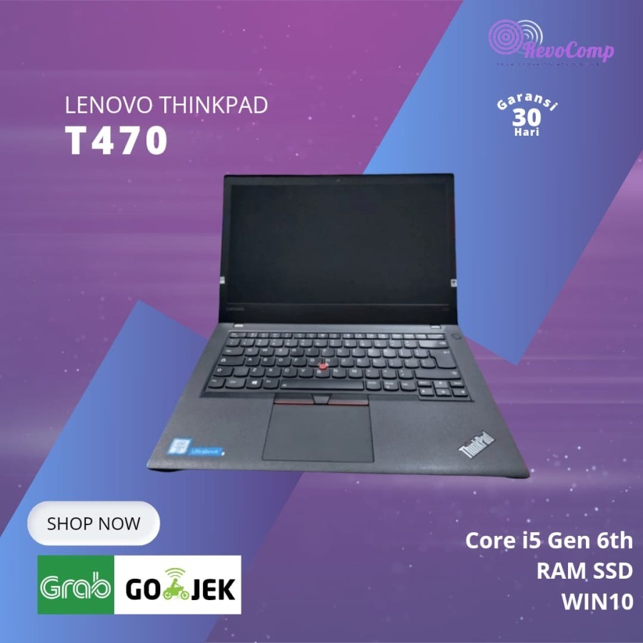 Laptop Lenovo T470 Core i5 6300u Ram Ssd Win 10