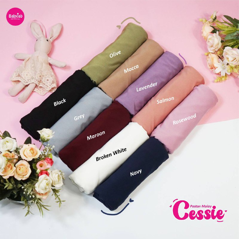 Babyjab Pastan Malay Cessie Hijab Anak Lucu Perempuan - Baby Jab Jilbab Bayi Cewek Usia 1 2 3 4 5 6 7 Tahun