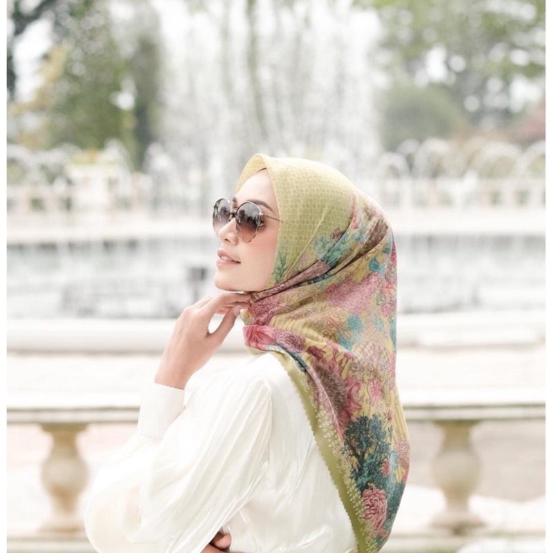 READY Tudejul Scarf Family Lime Vanilla Hijab VH Free Parfume
