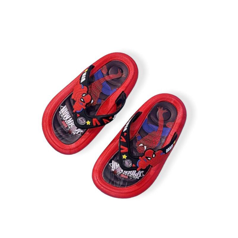 Sandal Jepit Anak Laki Laki Motif Spiderman Sandal Anak Super Hero Sandal Karet Anak Cowok Import Terbaru Viral