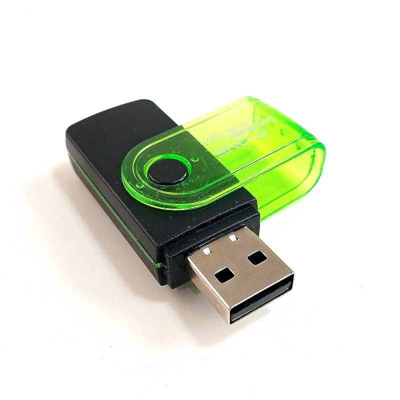 CARD READER ROTARY SLOT MICRO SD CARD READER USB CONNECTOR - CARD READER R-ONE ACC KOMPUTER LAPTOP NEW