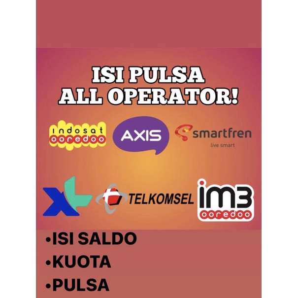 PULSA REGULER ALL OPERATOR isi saldo